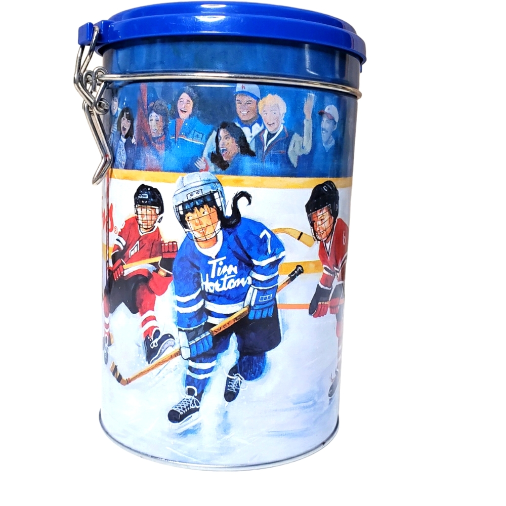 Tim Hortons Limited Edition Coffee Canister Winning Goal Hockey #002